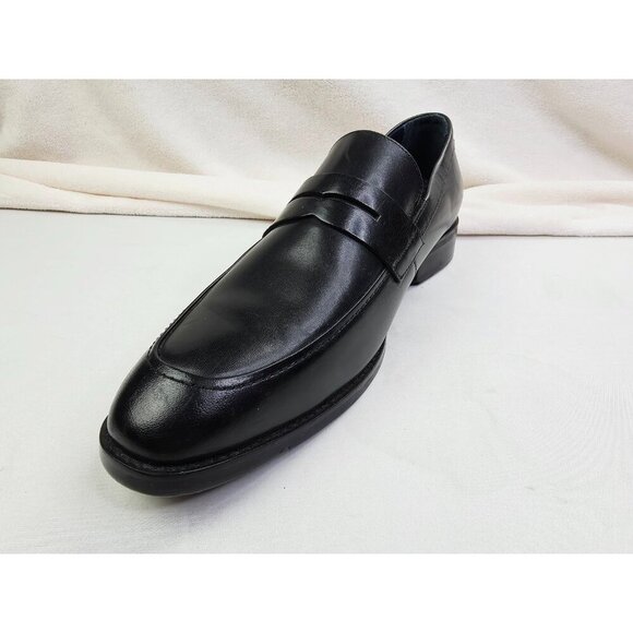 Johnston Murphy XC Flex Mens 13M Black Sheepskin Leather Memory Foam Loafers NEW - Picture 1 of 13
